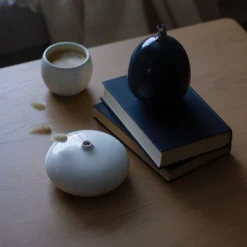 Nordic Living Vase 13,5 x 7cm Hvit<PORSGRUNDS PORSELÆNSFABRIK