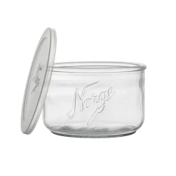 Norgesglass med Plastlokk 730ml<NORGESGLASSET