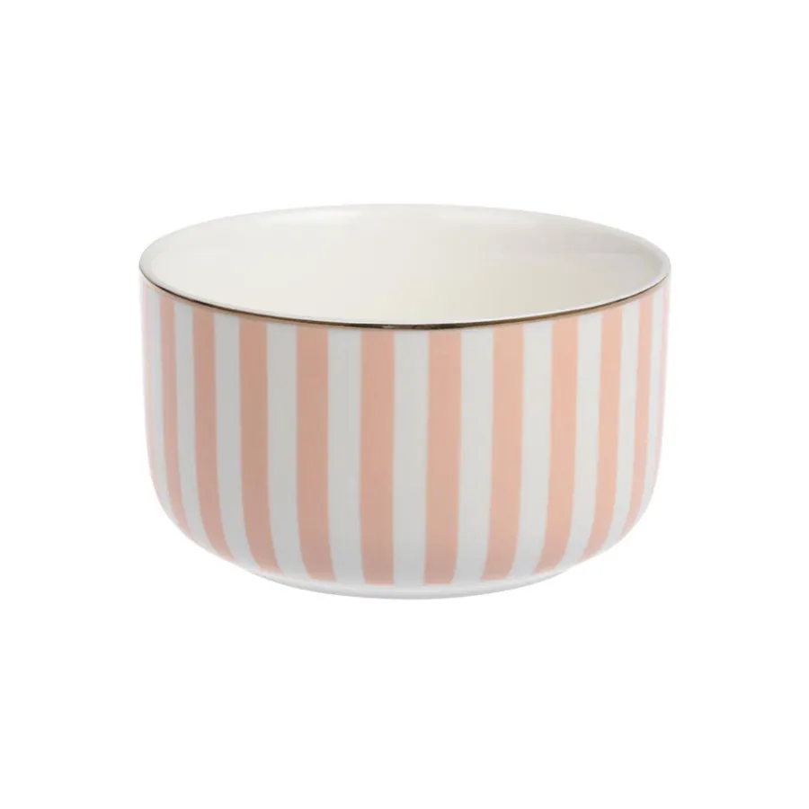 Abby Skål 12cm Oransje m/Gullkant<NOVA Outlet