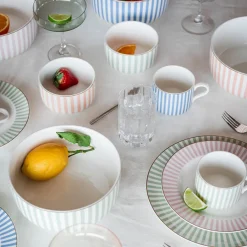 Abby Skål 12cm Oransje m/Gullkant<NOVA Outlet