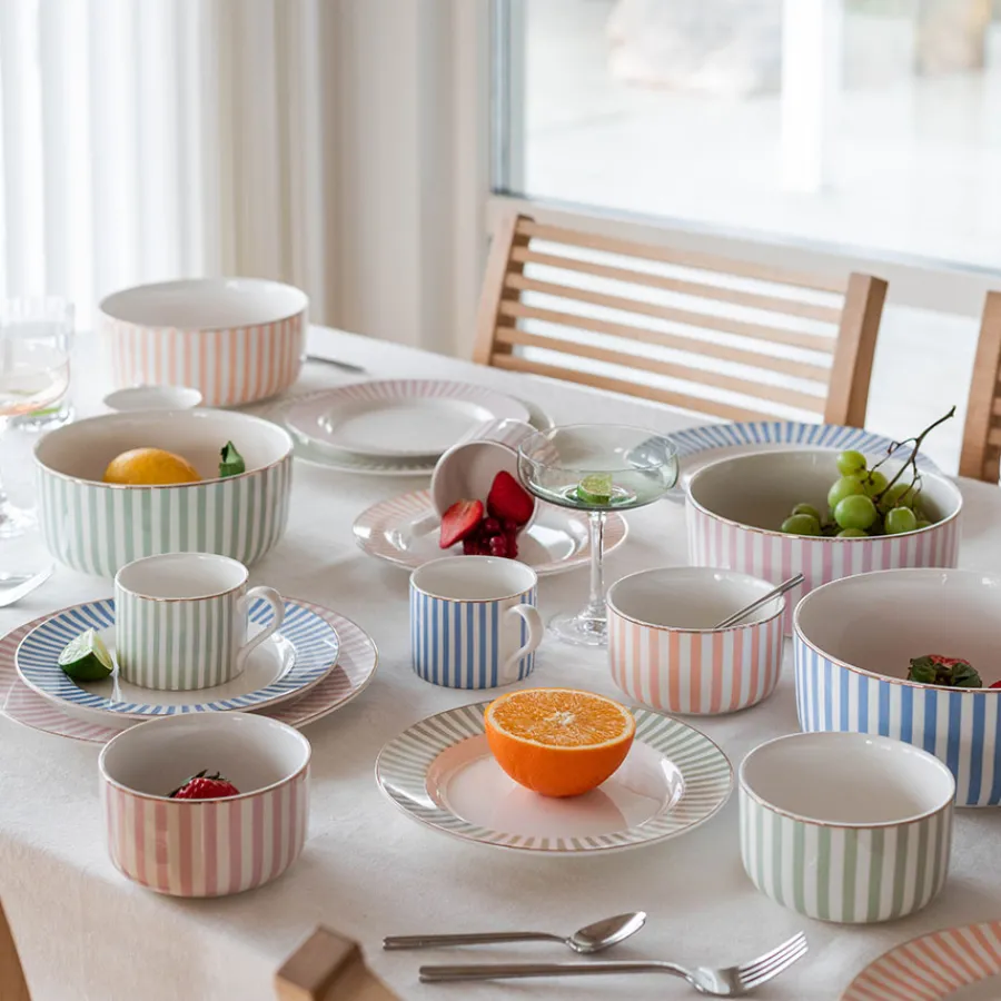 Abby Skål 12cm Oransje m/Gullkant<NOVA Outlet