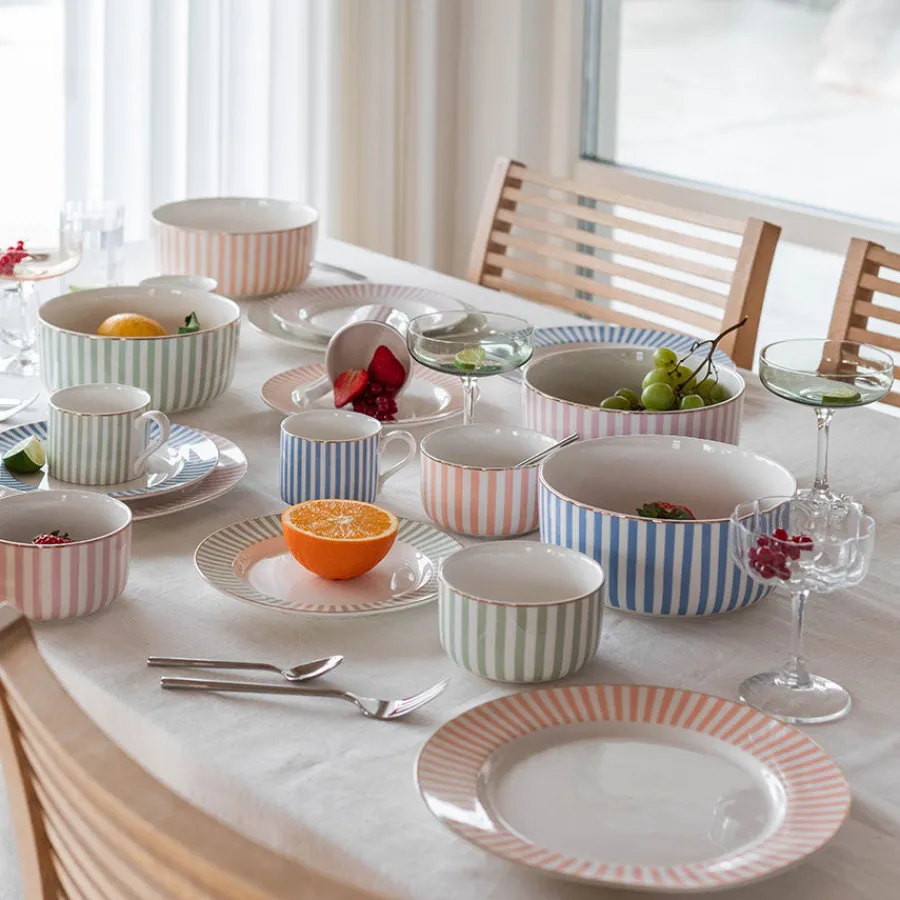 Abby Skål 12cm Rosa m/Gullkant<NOVA Discount