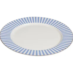 Abby Tallerken 26cm Blå m/Gullkant<NOVA Outlet
