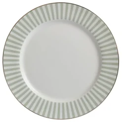 Abby Tallerken 26cm Grønn m/Gullkant<NOVA Discount