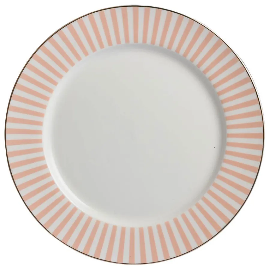 Abby Tallerken 26cm Oransje m/Gullkant<NOVA Best