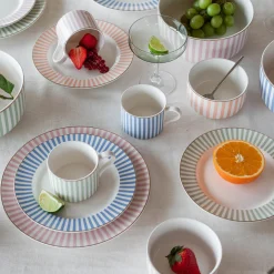 Abby Tallerken 26cm Oransje m/Gullkant<NOVA Best