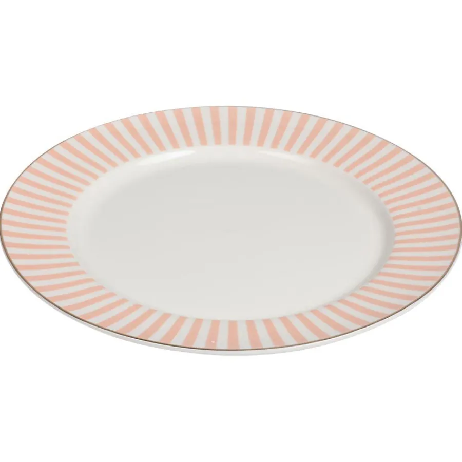 Abby Tallerken 26cm Oransje m/Gullkant<NOVA Best