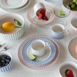 Abby Tallerken 26cm Rosa m/Gullkant<NOVA Best