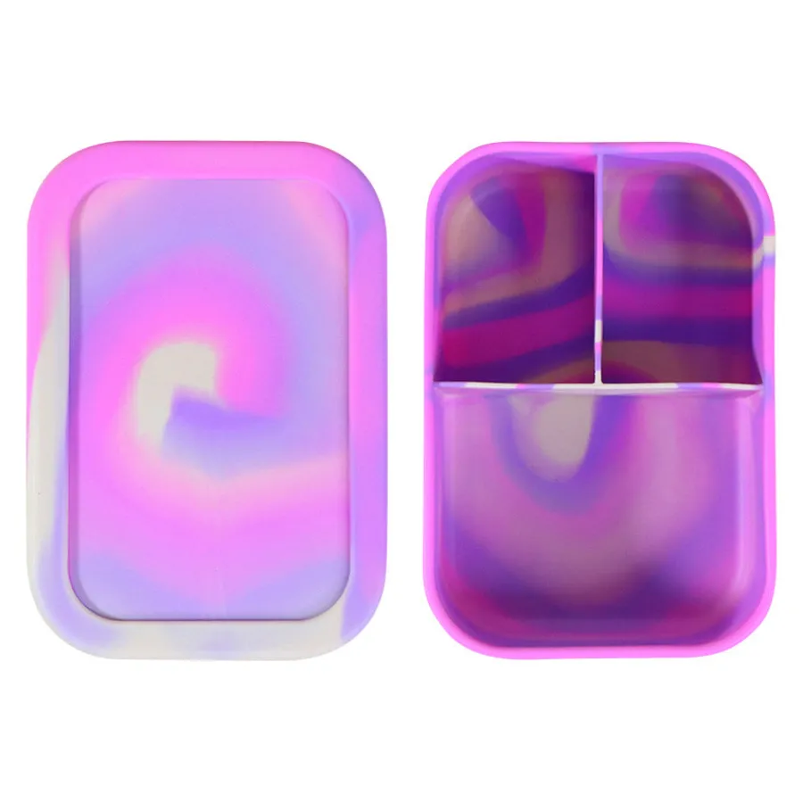 Dynamic Matboks 1200ml Silikon 3 Rom Rosa Batikk<NOVA