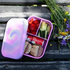 Dynamic Matboks 1200ml Silikon 3 Rom Rosa Batikk<NOVA