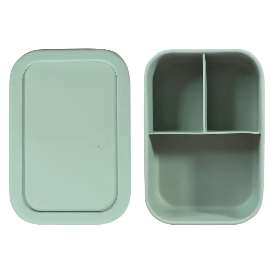 Dynamic Matboks 1200ml Silikon 3 Rom Grønn<NOVA