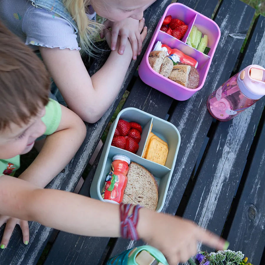 Dynamic Matboks 1200ml Silikon 3 Rom Grønn<NOVA