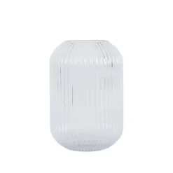 Edge Vase m/riller Klar 22cm<NOVA Best