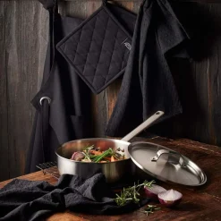 Pillivuyt Somme Sautepanne med Lokk 24cm Rustfritt Stål<PILLIVUYT GOURMET New