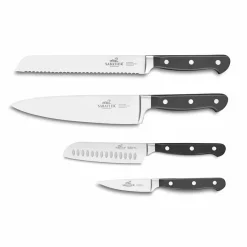 Pluton Knivsett 4 Kniver Sort<SABATIER Hot