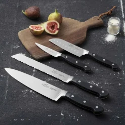 Pluton Knivsett 4 Kniver Sort<SABATIER Hot