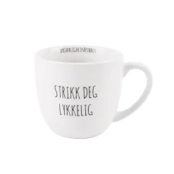 Porsgrunds Porselænsfabrik Hashtag Krus Strikk deg Lykkelig 38cl<PORSGRUNDS PORSELÆNSFABRIK Best