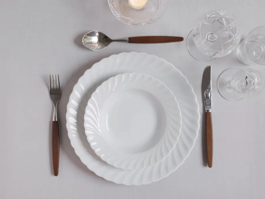 Porsgrunds Porselænsfabrik Bogstad Hvitt Stor Tallerken 27 cm<PORSGRUNDS PORSELÆNSFABRIK Online