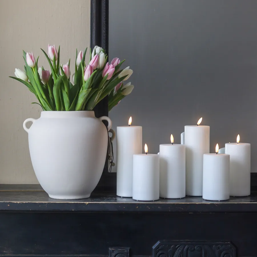 Porsgrunds Porselænsfabrik Nordic Light LED Kubbelys 15cm<PORSGRUNDS PORSELÆNSFABRIK Online