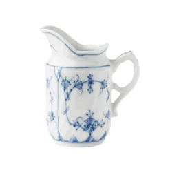 Porsgrunds Porselænsfabrik Bogstad Stråmønster Fløtemugge 13cl<PORSGRUNDS PORSELÆNSFABRIK