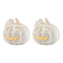 Porsgrunds Porselænsfabrik Gresskar Lyslykt Keramikk 8,9x8,5cm 2pk<PORSGRUNDS PORSELÆNSFABRIK