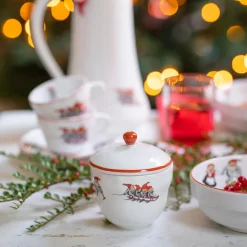 Porsgrunds Porselænsfabrik Nisseservise Skål med Lokk<PORSGRUNDS PORSELÆNSFABRIK Discount