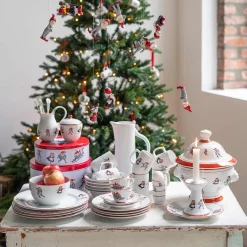 Porsgrunds Porselænsfabrik Nisseservise Skål med Lokk<PORSGRUNDS PORSELÆNSFABRIK Discount