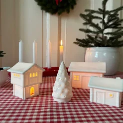 Porsgrunds Porselænsfabrik Jul På Tunet Stabbur 8,2x10,1cm<PORSGRUNDS PORSELÆNSFABRIK Best