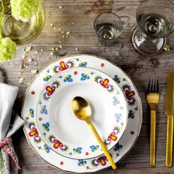 Porsgrunds Porselænsfabrik Bondemønster Tallerken Dyp 21 cm<PORSGRUNDS PORSELÆNSFABRIK Sale