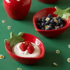 Porsgrunds Porselænsfabrik Jordbær Skål 17x13cm<PORSGRUNDS PORSELÆNSFABRIK Best