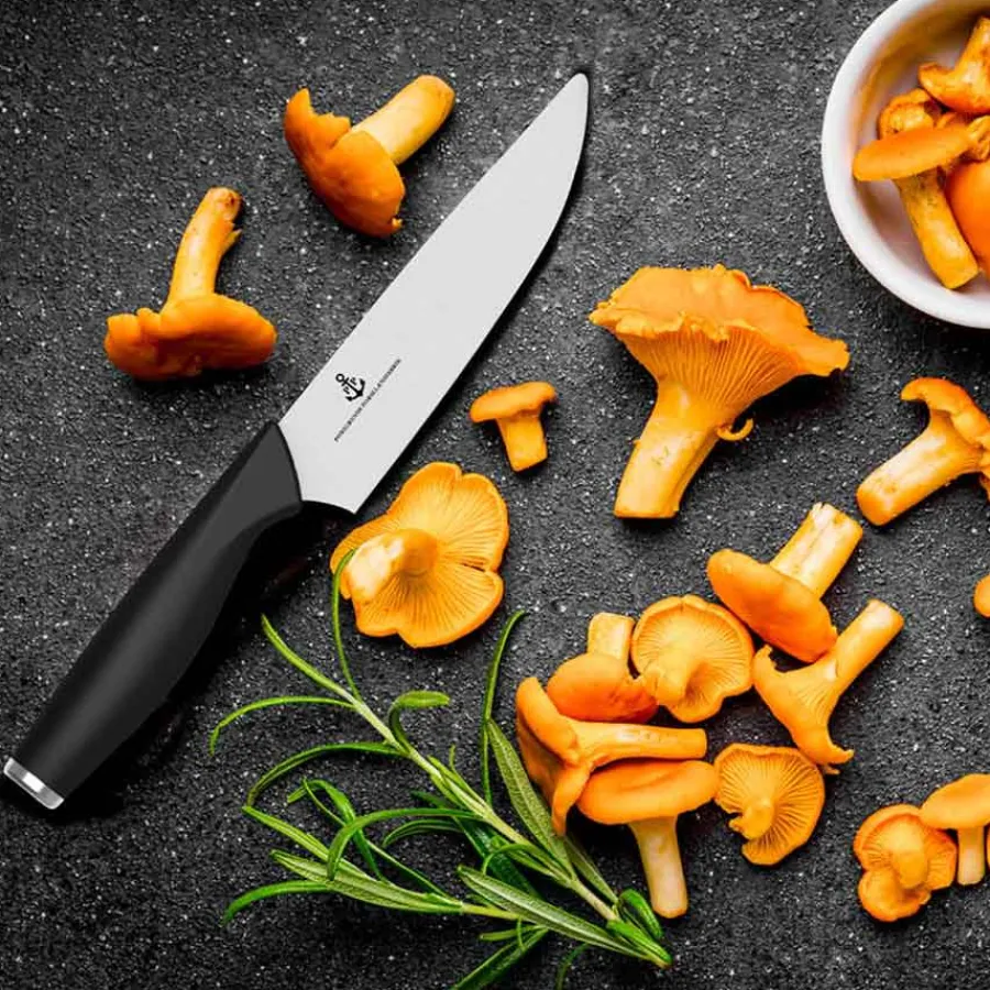 Porsgrunds Porselænsfabrik De Cuisson Knivsett Grønnsakskniv & Kokkekniv<PORSGRUNDS PORSELÆNSFABRIK Hot