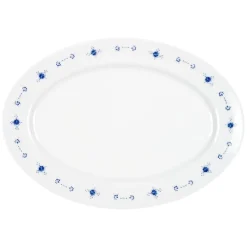 Porsgrunds Porselænsfabrik Ministrå Ovalt Fat 36cm<PORSGRUNDS PORSELÆNSFABRIK Best