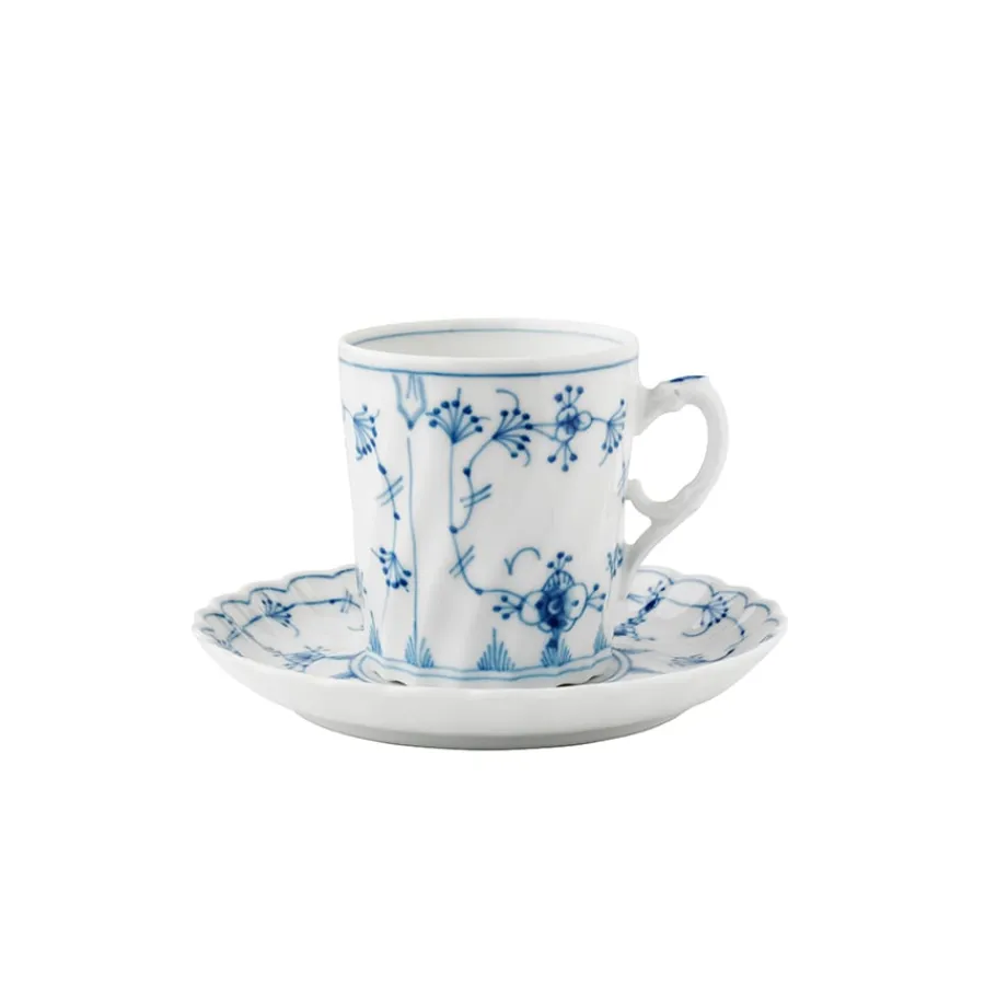 Porsgrunds Porselænsfabrik Bogstad Stråmønster Kopp 13 cl m/skål<PORSGRUNDS PORSELÆNSFABRIK Hot