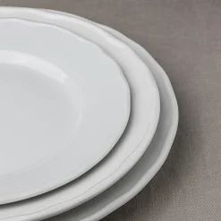 Porsgrunds Porselænsfabrik Victoria Hvit Tallerken 21cm<PORSGRUNDS PORSELÆNSFABRIK Clearance