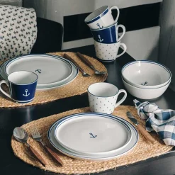 Porsgrunds Porselænsfabrik Maritim Serveringsbolle 16cm<PORSGRUNDS PORSELÆNSFABRIK Outlet