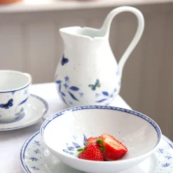 Porsgrunds Porselænsfabrik Bluebird Butterfly Kopp med Skål 23 cl<PORSGRUNDS PORSELÆNSFABRIK Outlet