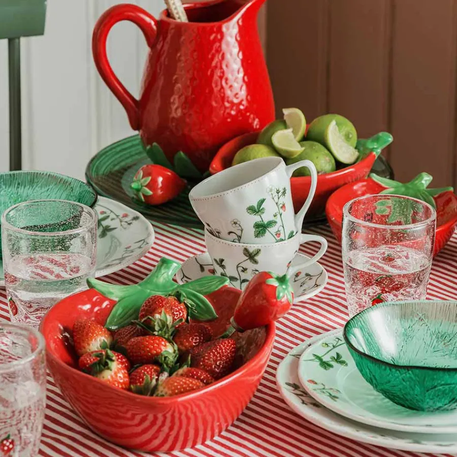 Porsgrunds Porselænsfabrik Jordbær Skål 26x19cm<PORSGRUNDS PORSELÆNSFABRIK Best