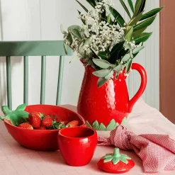 Porsgrunds Porselænsfabrik Jordbær Skål 26x19cm<PORSGRUNDS PORSELÆNSFABRIK Best