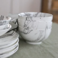 Porsgrunds Porselænsfabrik Marmor Bolle 14cm<PORSGRUNDS PORSELÆNSFABRIK