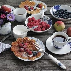 Porsgrunds Porselænsfabrik Maxistrå Blå Maxistå Cappucinokopp m/Skål 20cl<PORSGRUNDS PORSELÆNSFABRIK