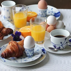 Porsgrunds Porselænsfabrik Maxistrå Blå Maxistå Cappucinokopp m/Skål 20cl<PORSGRUNDS PORSELÆNSFABRIK