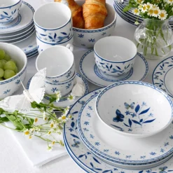 Porsgrunds Porselænsfabrik Bluebird Flower Tallerken Flat 28 cm<PORSGRUNDS PORSELÆNSFABRIK