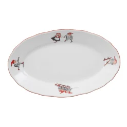 Porsgrunds Porselænsfabrik Nisseservise Ovalt Fat 28cm<PORSGRUNDS PORSELÆNSFABRIK Outlet