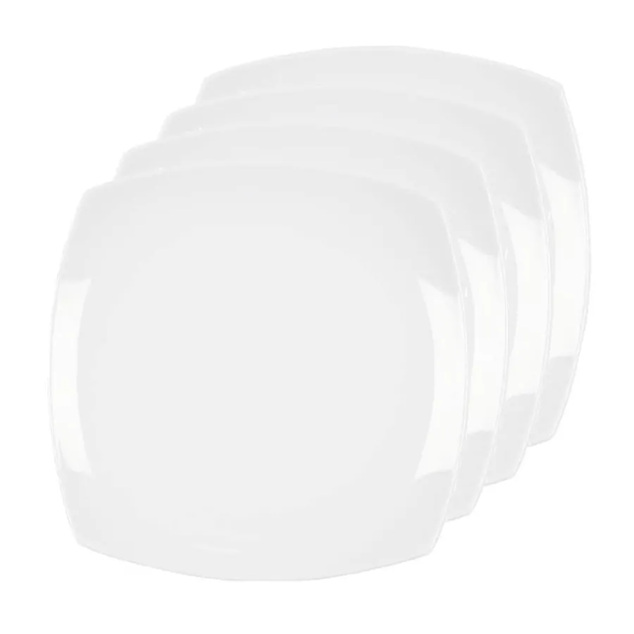 Porsgrunds Porselænsfabrik Sense Firkantet Tallerken 27cm 4pk<PORSGRUNDS PORSELÆNSFABRIK Discount