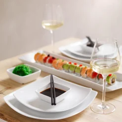 Porsgrunds Porselænsfabrik Sense Firkantet Tallerken 27cm 4pk<PORSGRUNDS PORSELÆNSFABRIK Discount