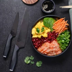 Porsgrunds Porselænsfabrik De Cuisson Knivsett Kokkekniv & Grønnsakskniv Sort<PORSGRUNDS PORSELÆNSFABRIK Hot