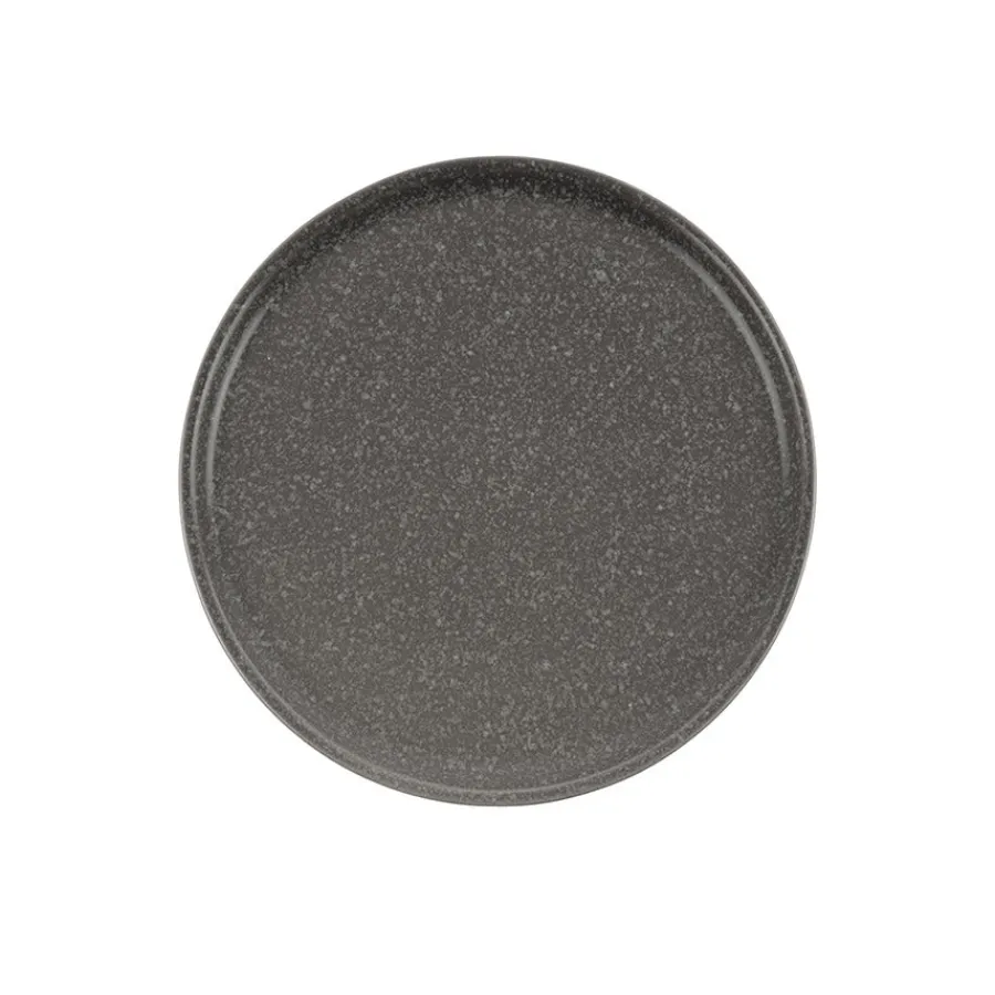 Porsgrunds Porselænsfabrik Natur Asjett m/kant 21cm Mørk Granitt<PORSGRUNDS PORSELÆNSFABRIK Clearance