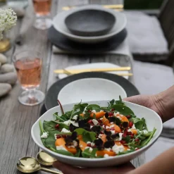 Porsgrunds Porselænsfabrik Natur Dyp Tallerken 24cm Lys Granitt<PORSGRUNDS PORSELÆNSFABRIK Hot