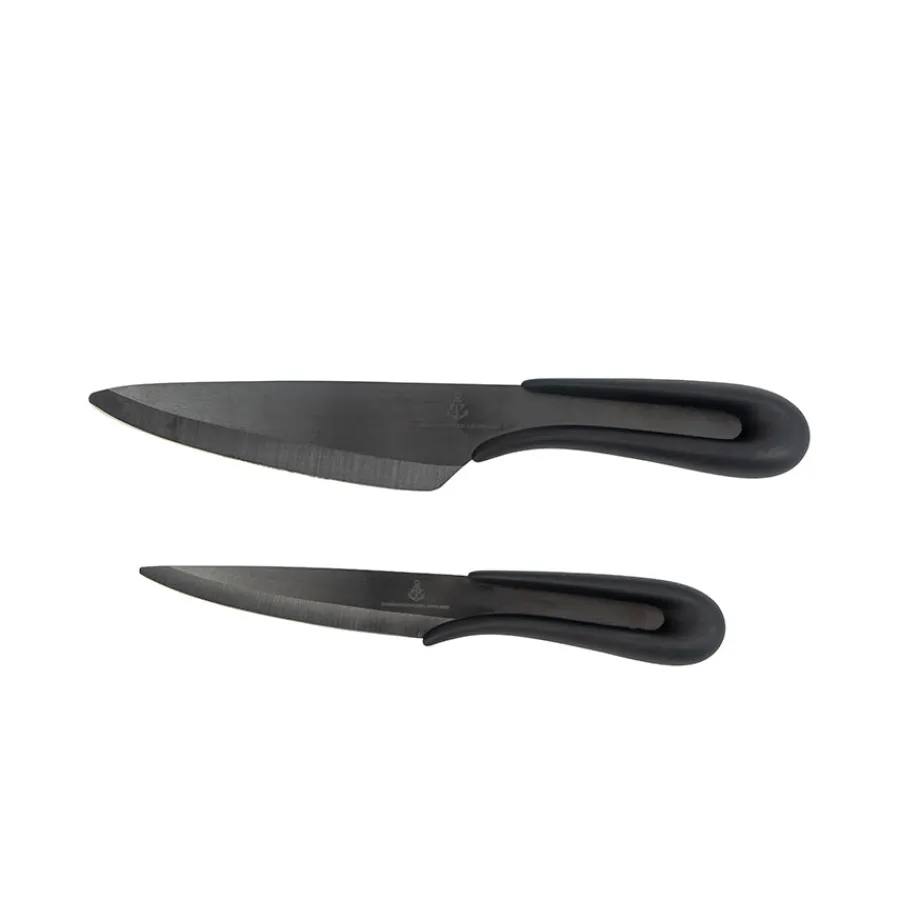 Porsgrunds Porselænsfabrik De Cuisson Knivsett 10cm & 16cm<PORSGRUNDS PORSELÆNSFABRIK Outlet