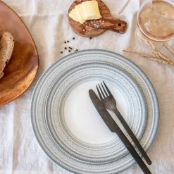 Porsgrunds Porselænsfabrik Marius Tallerken Flat 28 cm Grå 4pk<PORSGRUNDS PORSELÆNSFABRIK Outlet